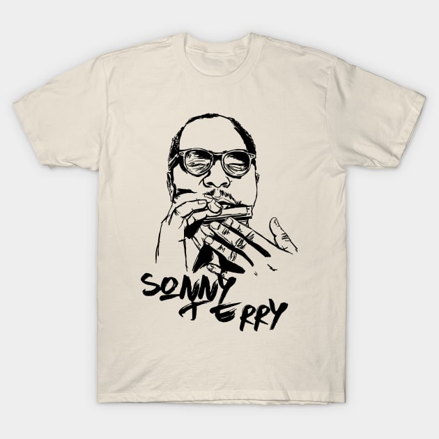 Sonny Terry T-Shirt by Erena Samohai
